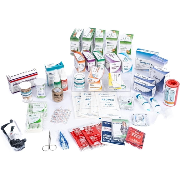 Class-A First Aid Refill Kit Without Cabinet | Meets ANSI/OSHA Z308.1-2015 Standards | Over 900 Pieces