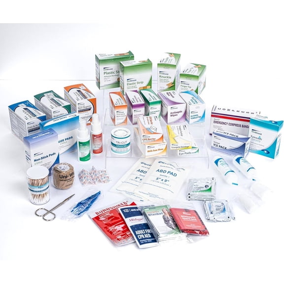 Class-A First Aid Refill Kit Without Cabinet | Meets ANSI/OSHA Z308.1-2015 Standards | Over 900 Pieces