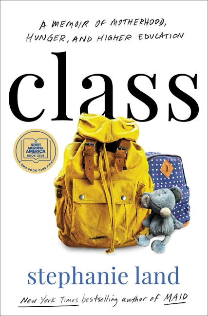 Book Cover showing a yellow backpack, blue backpack, and stuffed animal