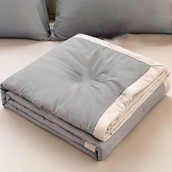 Class A Summer Quilt Lightweight Breathable Cooling Soy Fiber Quilt • Washable Natural Fiber Comforter • Soft Cooling Quilt for Dorm Bedding