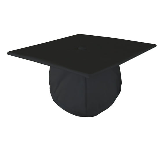 Class Act Graduation Adult Unisex Matte Graduation Cap, Black