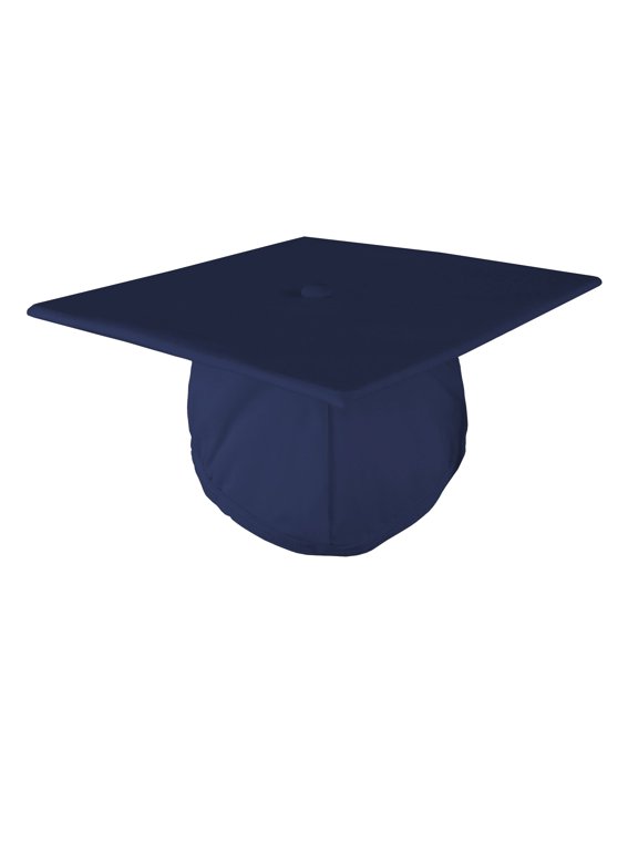 Adult Unisex Matte Graduation Cap, Navy