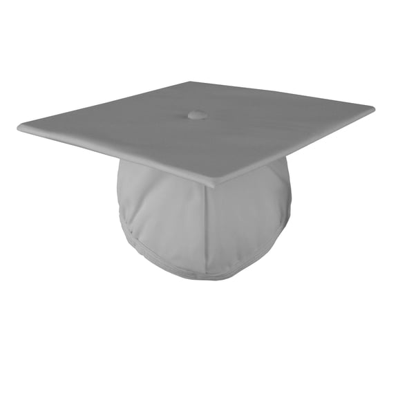Class Act Graduation Adult Unisex Matte Graduation Cap, Silver