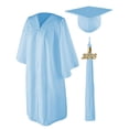 thumbnail image 1 of Class Act Graduation Adult Unisex Matte Graduation Cap and Gown with Tassel and Gold Charm, Columbia Blue, Cap & Gown, 1 of 8