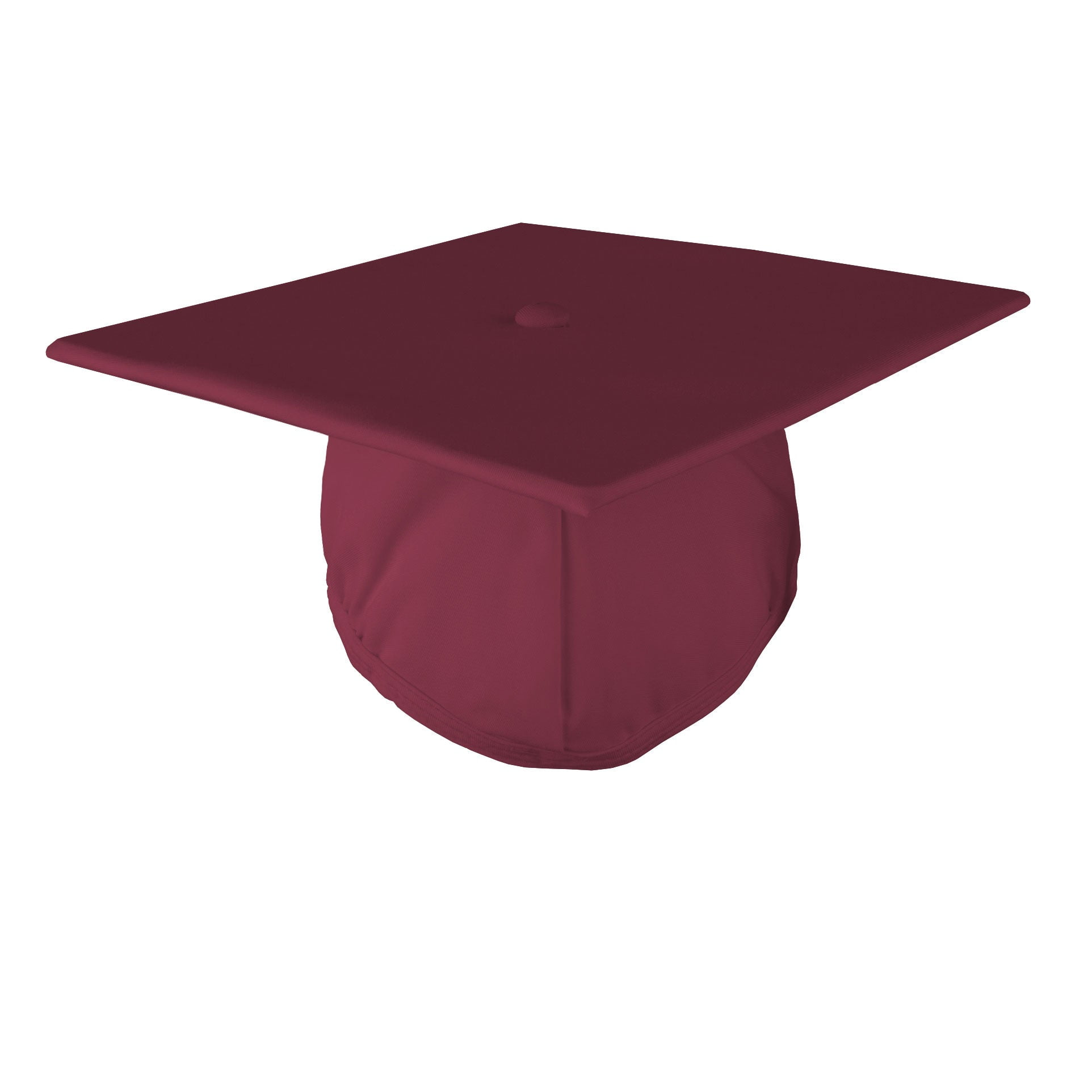 Class Act Graduation Adult Unisex Shiny Graduation Cap, Maroon