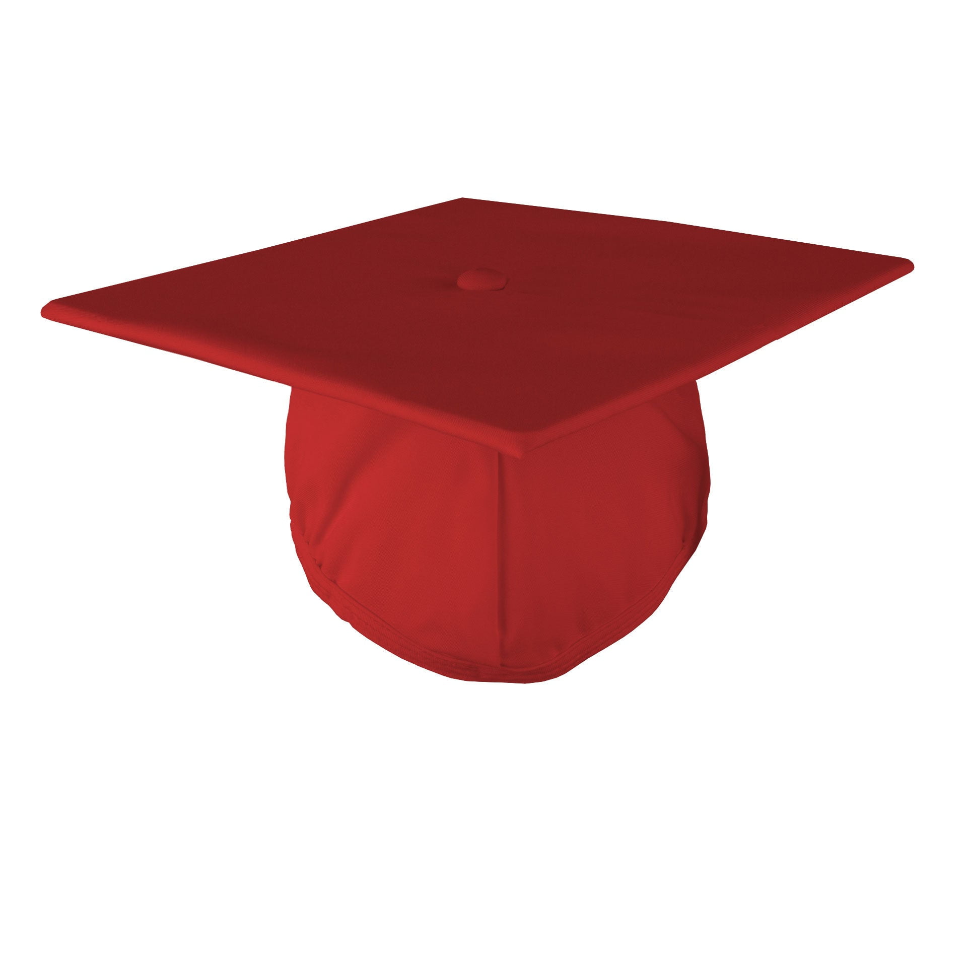 Class Act Graduation Adult Unisex Shiny Graduation Cap Red