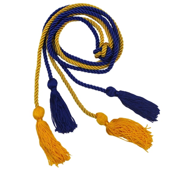 Class Act Graduation Double Honor Cords, Blue Gold