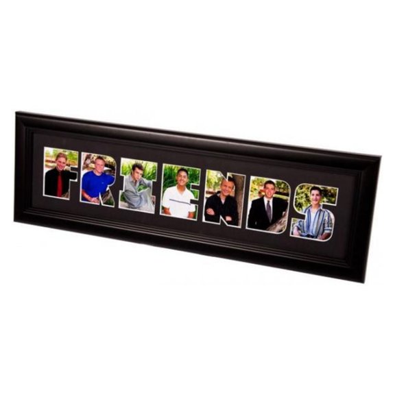 Class Act Graduation Friends Word Frame 9" x 21" Best Friend Gift