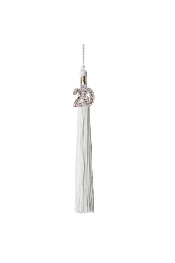 Graduation Tassel - 2019 - Bling Charm - 1 Color, White