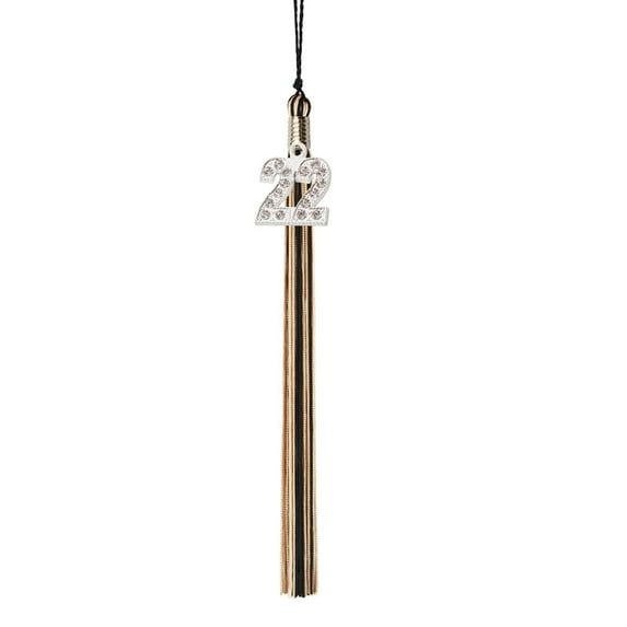 Class Act Graduation Graduation Tassel - 2019 - Bling Charm - 2 Color, Black / Peacock
