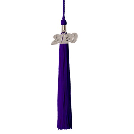 Class Act Graduation Graduation Tassel - 2019 - Silver Charm - 1 Color, Purple