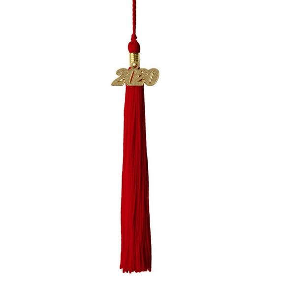 Class Act Graduation Graduation Tassel - 2020 - Gold Charm - 1 Color, Red
