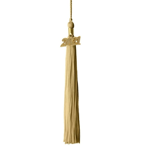 Class Act Graduation Graduation Tassel - 2021 - Gold Charm - 1 Color, Natural
