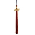 thumbnail image 1 of Class Act Graduation Graduation Tassel - 2021 - Gold Charm - 2 Color, Navy / Orange, 1 of 9