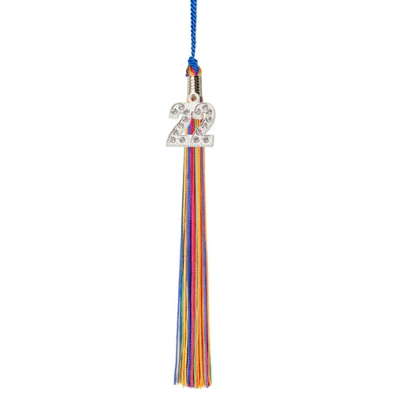 Class Act Graduation Graduation Tassel - 2022 - Bling Charm - 3 Color, Rainbow