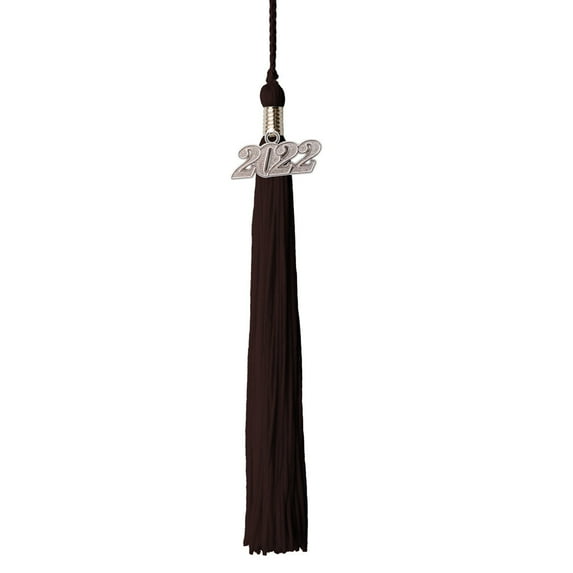 Class Act Graduation Graduation Tassel - 2022 - Silver Charm - 1 Color, Brown
