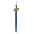 thumbnail image 1 of Class Act Graduation Graduation Tassel - 2024 - Gold Charm - 2 Color, Blue / Gold, 1 of 9