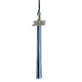 thumbnail image 1 of Class Act Graduation Graduation Tassel - 2024 - Silver Charm - 3 Color, Black / Light Blue / White, 1 of 8