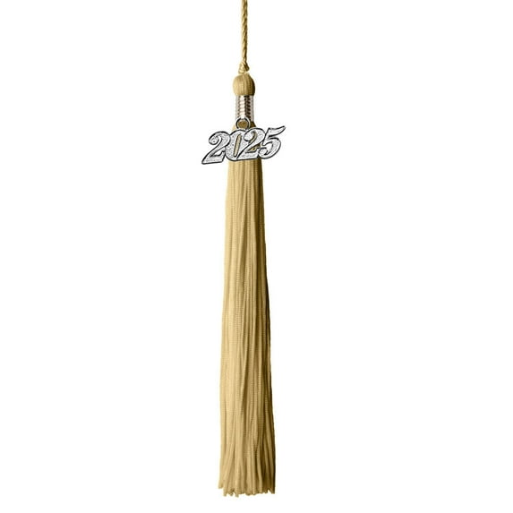 Class Act Graduation Graduation Tassel - 2025 - Silver Charm - 1 Color, Natural