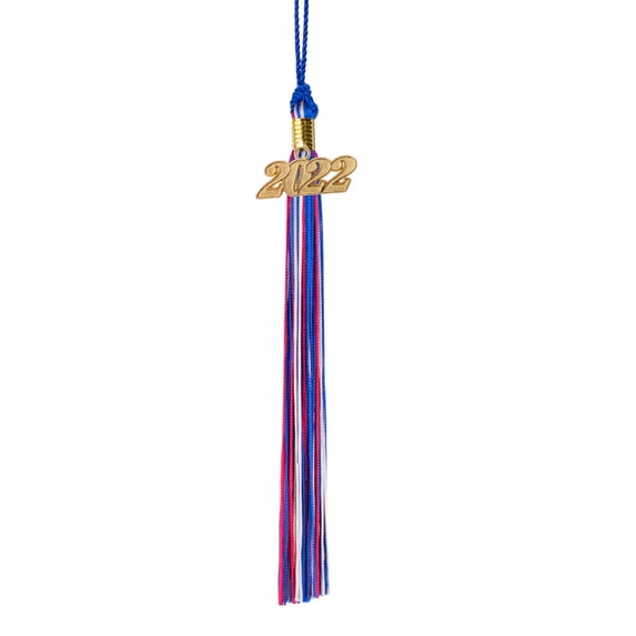 Class Act Graduation Graduation Tassel - Gold Charm - 3 Color, Blue / Red / Silver