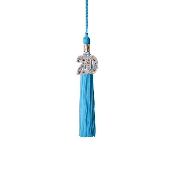 Class Act Graduation Kindergarten Graduation Tassel - 2019 - Bling Charm - 1 Color, Columbia Blue
