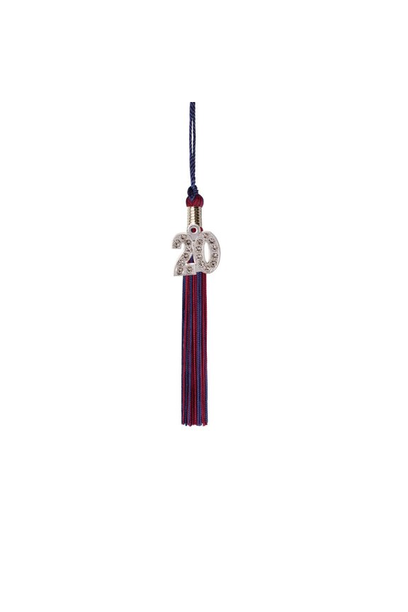 Kindergarten Graduation Tassel - 2019 - Bling Charm - 2 Color, Navy / Maroon