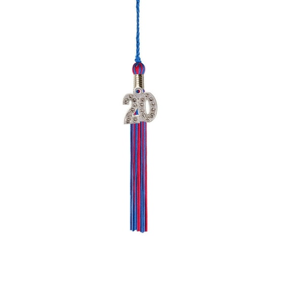 Class Act Graduation Kindergarten Graduation Tassel - 2020 - Bling Charm - 2 Color, Blue / Red