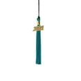 thumbnail image 1 of Class Act Graduation Kindergarten Graduation Tassel - 2021 - Gold Charm - 2 Color, Black / Peacock, 1 of 9
