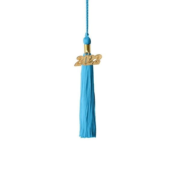 Class Act Graduation Kindergarten Graduation Tassel - 2022 - Gold Charm - 1 Color, Columbia Blue