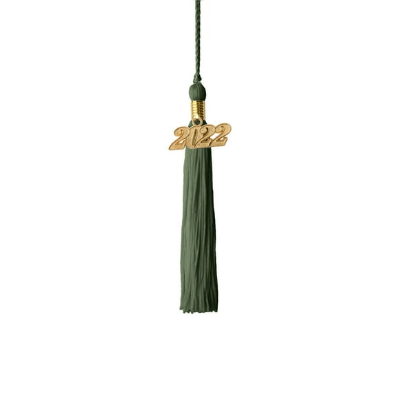 Class Act Graduation Kindergarten Graduation Tassel - 2022 - Gold Charm - 1 Color, Sage Green