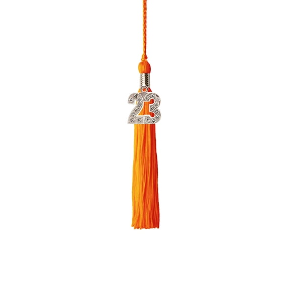 Class Act Graduation Kindergarten Graduation Tassel - 2023 - Bling Charm - 1 Color, Orange
