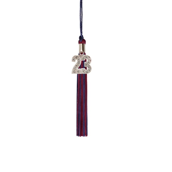 Class Act Graduation Kindergarten Graduation Tassel - 2023 - Bling Charm - 2 Color, Navy / Maroon