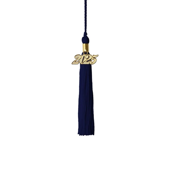 Class Act Graduation Kindergarten Graduation Tassel - 2025 - Gold Charm - 1 Color, Navy