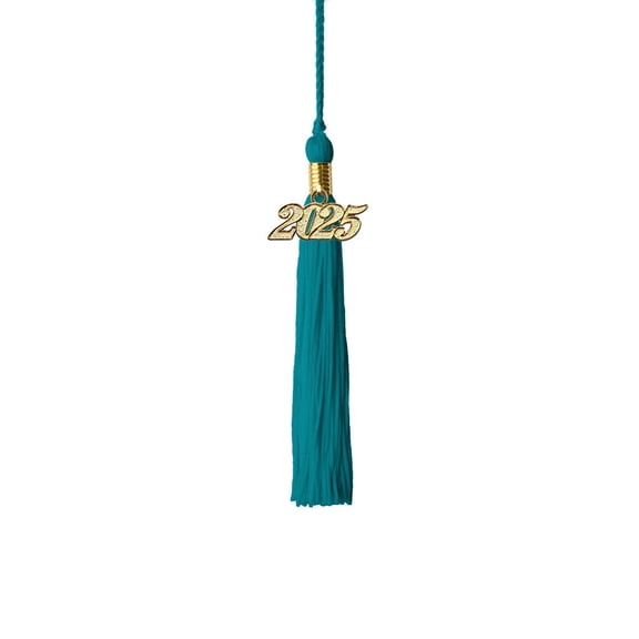 Class Act Graduation Kindergarten Graduation Tassel - 2025 - Gold Charm - 1 Color, Turquoise