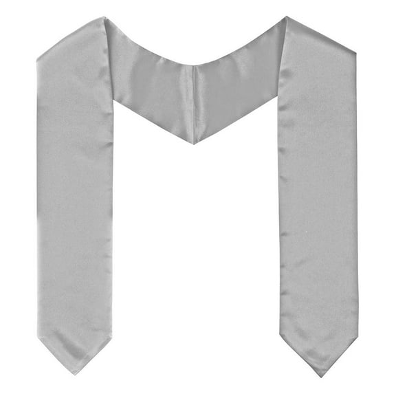 Class Act Graduation Satin Stole for Graduation 60", Silver