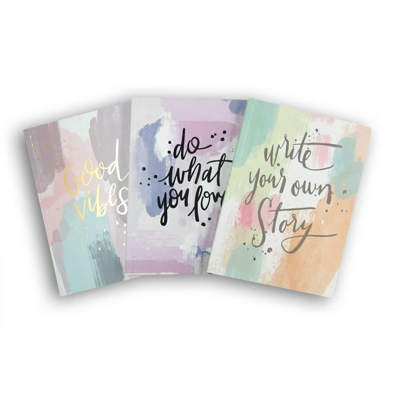Class Act Stationery Inspirational 3-Pack Bound Journals 8"x6"