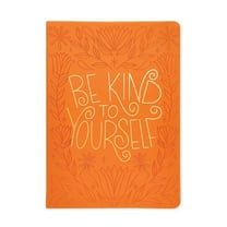 Class Act Stationery Orange Book Bound Faux Leather 10"x7" Journal, 100 CR Sheets
