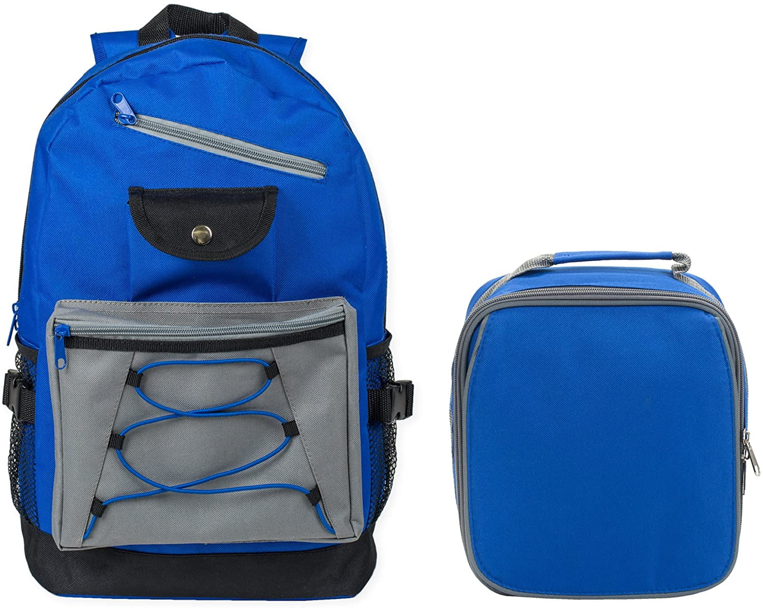 Class Collections Reinforced Water Resistant School Backpack and Insulated Lunch Bag Set (1