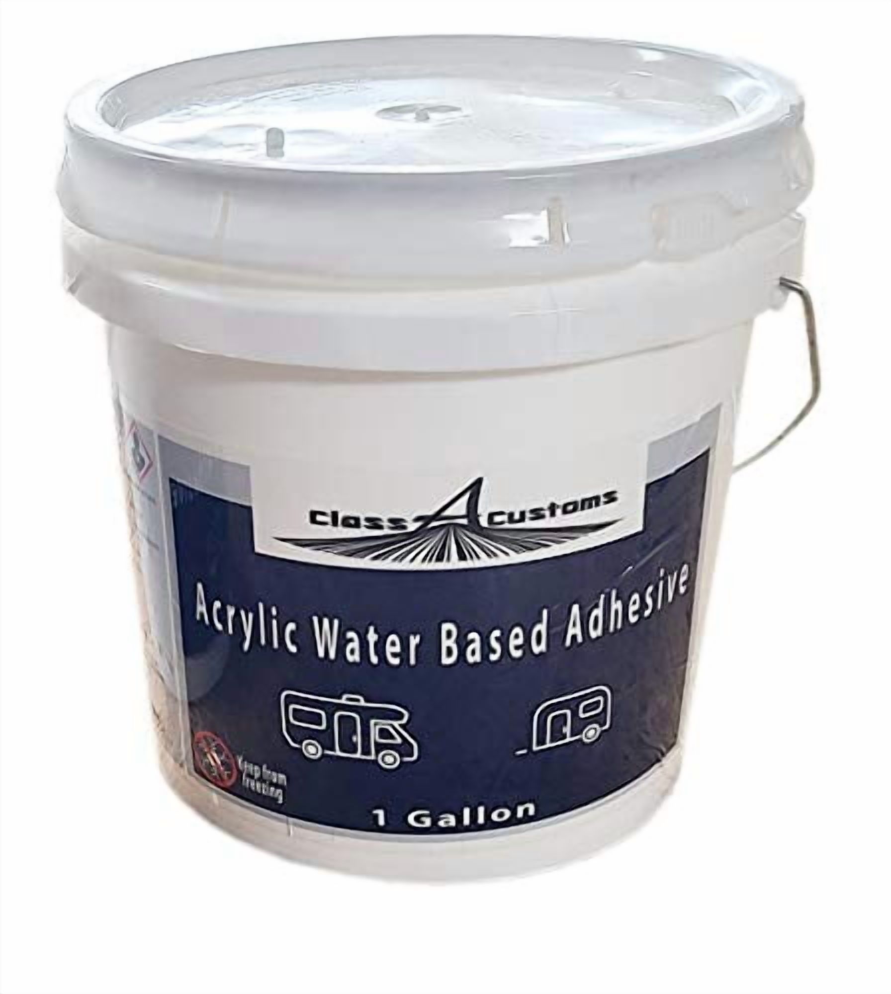 Class A Customs | 1 Gallon of Acrylic Water Based Adhesive Glue for Roofing RVs Campers Trailers | CAC-AWBA-1GAL | Works on Dicor TPO EPDM and PVC$$Tools & Hardware Other
