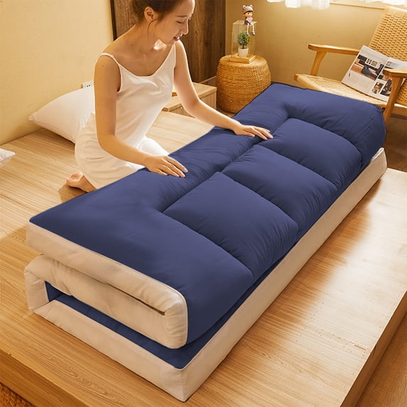 A Class Fiber Mattress Bed, Washed Sanding Thickened Soft Padded Mattress, Foldable Mattress, Comfortable Bed Mattress for Home Use,Suitable for Bedrooms and Dormitories
