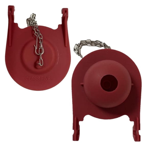 Class Five Red Rubber Flapper for Two-piece toilets w/a Large (3.75-inch Wingspan) Replaces#1078441, 1016546,1042313, by (2) (Not order if you have a round over flow tube)