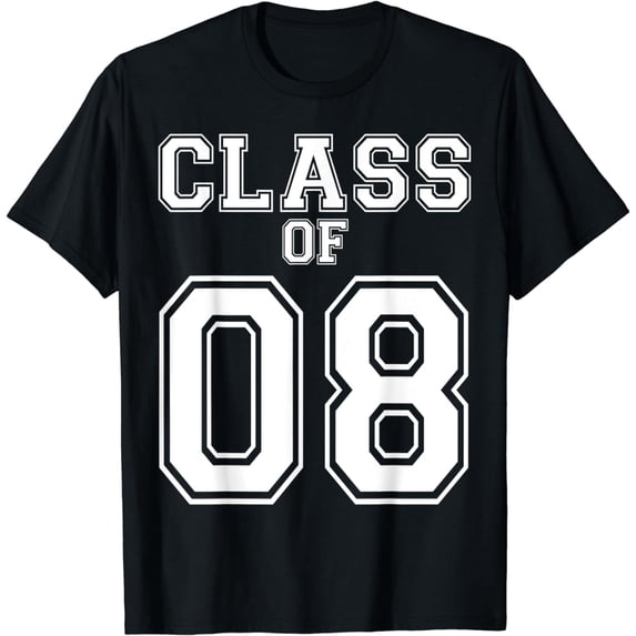 Class Of 08 Custom Graduation Senior Personalized Grads T-Shirt