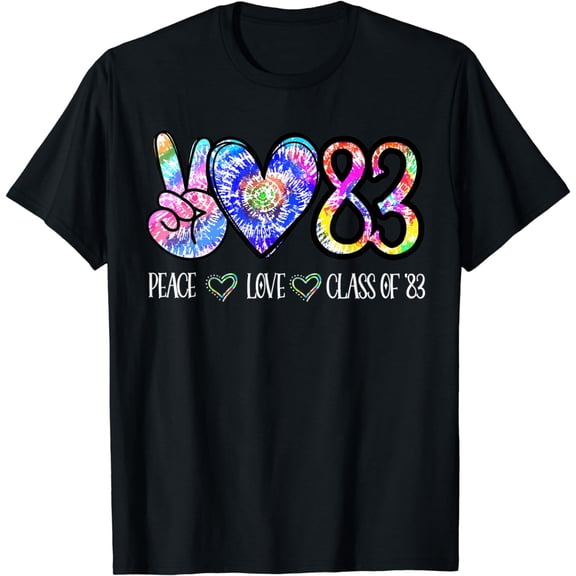 Class Of 1983 Shirt Graduation Tie Dye Senior '83 Reunion T-Shirt