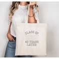 thumbnail image 1 of Class Of 1985 Reunion Forty Years Alumni Graduation High School Tote Bags, 1 of 4