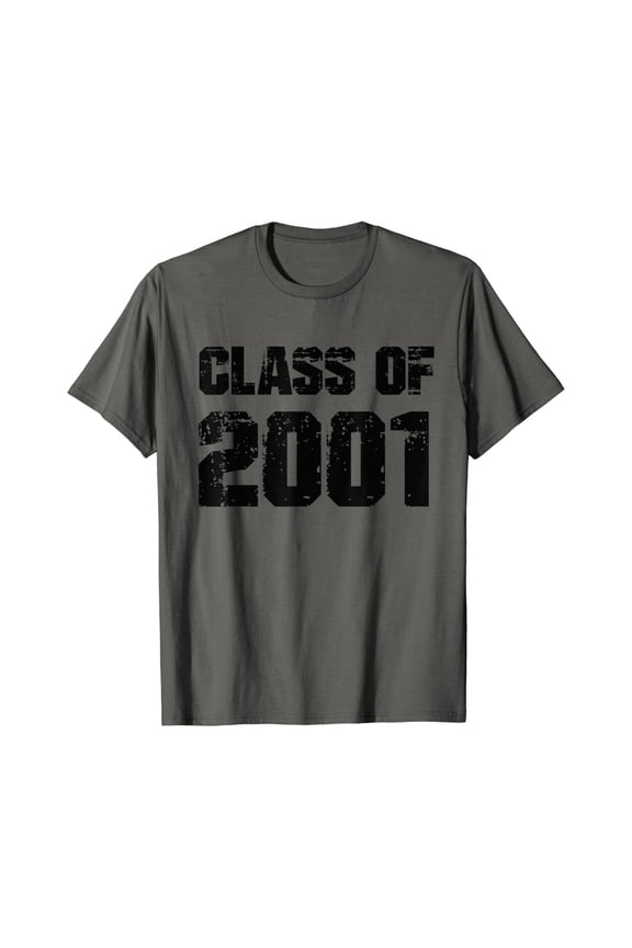 Class Of 2001 High School College Graduation Reunion Gift T-Shirt All Size S-5XL