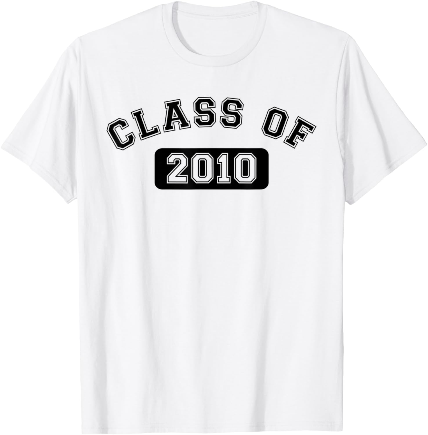 Class Of 2010 School Reunion Design With Black Text TShirt