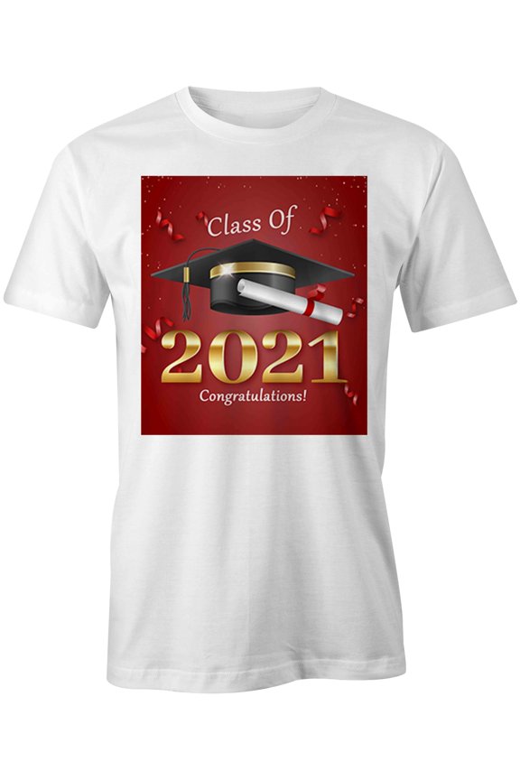 Class Of 2021 T-Shirt | Senior Class White Tee Gift