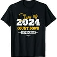 thumbnail image 1 of Class Of 2024 Count Down Funny Grad 2022 First Day Junior T-Shirt, 1 of 4