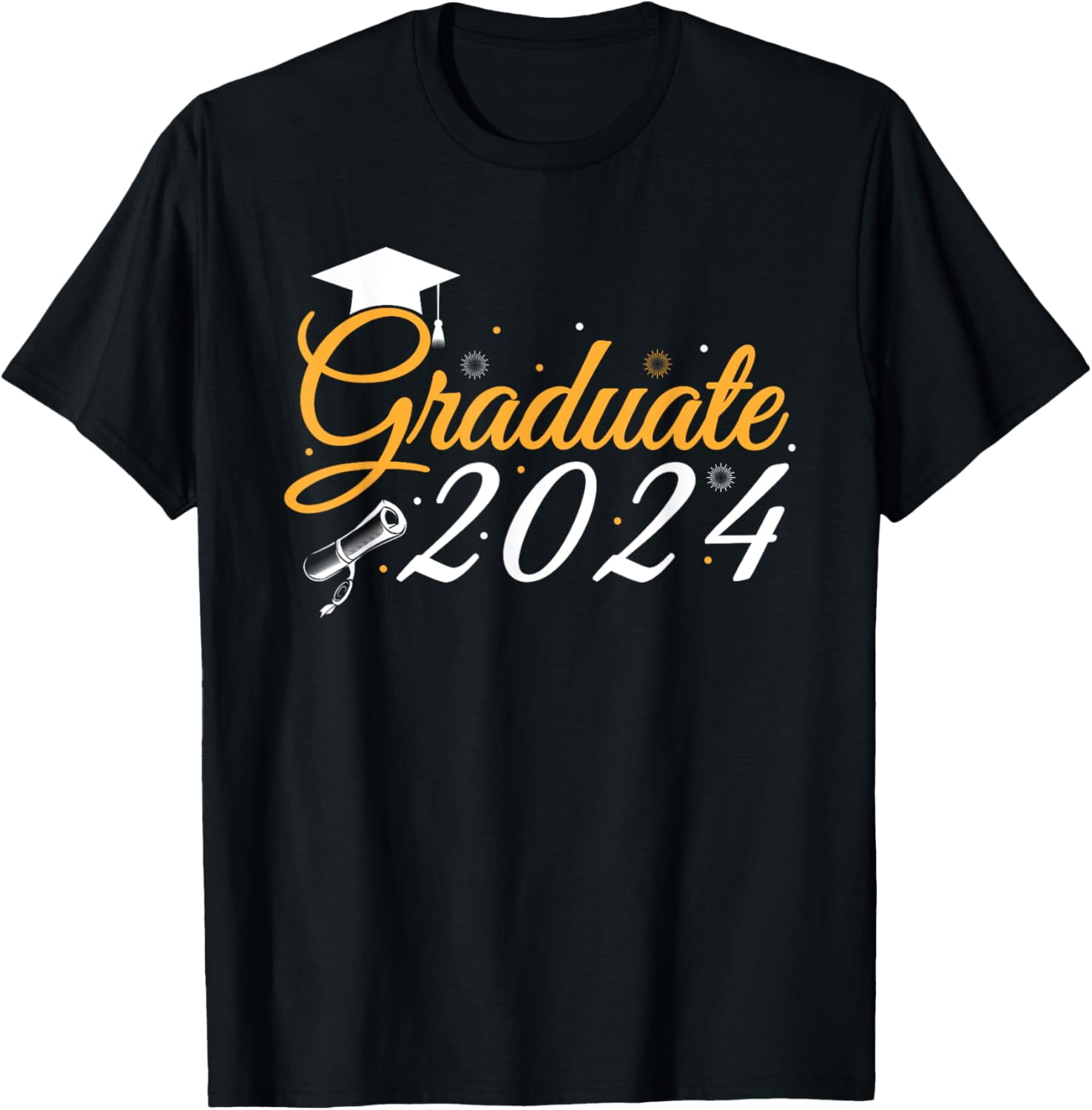 Class Of 2024 Graduate Funny Graduation T-Shirt mens t shirt，black ...
