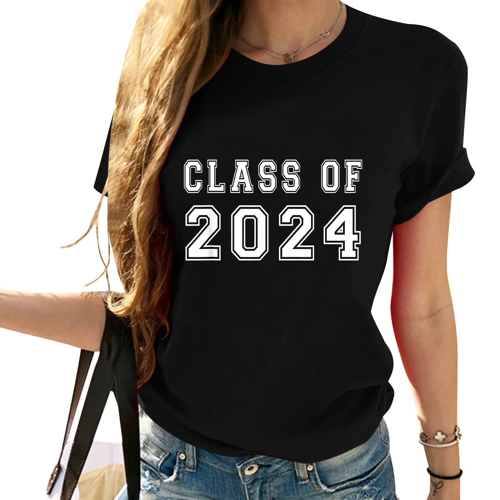 Class Of 2024 High School Graduation Date Graduate T Shirt